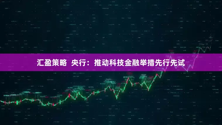 汇盈策略  央行：推动科技金融举措先行先试